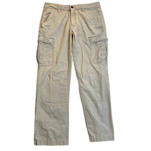Timberland Mens Cargo Pants Size 34x30 Beige Durable Ripstop Cotton